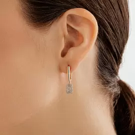 Серьги подвесные 25252-100 золото_1