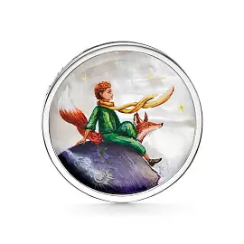 Брошь 5-228-62400 серебро Принц_0