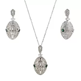 Комплект 5018711550 ювелирный сплав Булгари Змея_0