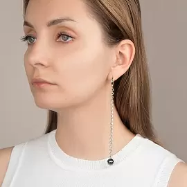 Серьги серьга одиночная lim009-02-2r ювелирный сплав_1