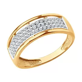 Кольцо дорожка 51-110-02814-1 золото Дорожка_0