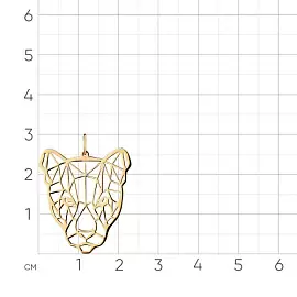 Подвеска 010-0114-0000-010 золото Пантера_1
