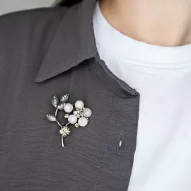 Брошь 3-3976-B ювелирный сплав Цветок_1