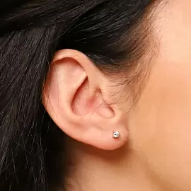 Серьги пусеты 7790ZI серебро_1