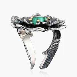 Кольцо RG081597MLC-COV-S серебро Цветок_1