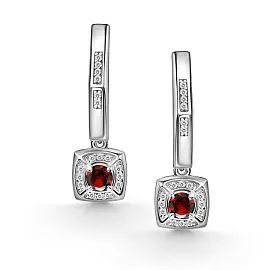 Серьги подвесные 02-4855.00ГР-00 серебро_0