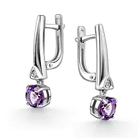 Серьги подвесные 02-4343.БРАМ-00 серебро_0