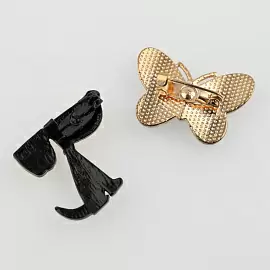 Брошь 141110053y ювелирный сплав Собака_1