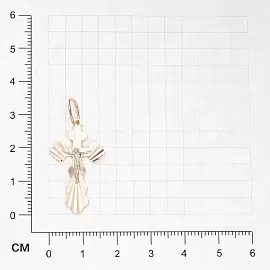 Крест христианский ИХ-26.04-ЛУЧИ золото Полновесный_1