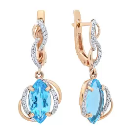 Серьги подвесные 20749 золото_0