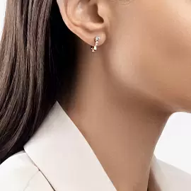 Серьги один камень 029745 золото_1