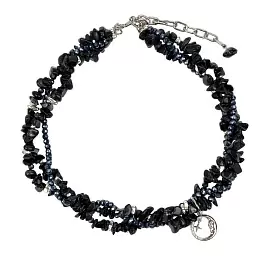 Колье т100  ювелирный сплав Ночные искры_0