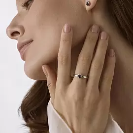 Кольцо один камень 01-5185.000С-00 серебро_2