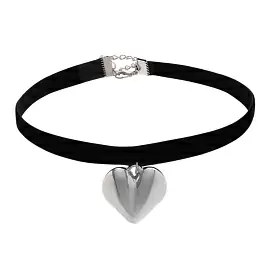 Колье 121110022s ювелирный сплав Сердце_0