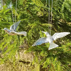 Сувенир елочная игрушка 100060 ювелирный сплав Птица_2