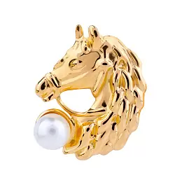 Брошь 261110400g ювелирный сплав Лошадь_0