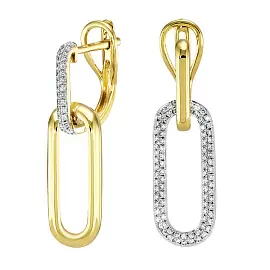 Серьги подвесные E101-E46416Y золото_0