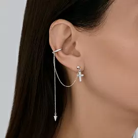 Серьги серьга одиночная 94170389 серебро_1