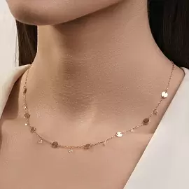 Колье Т102112198 золото Круг_1