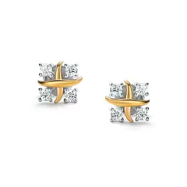 Серьги пусеты 02-4217.00КЦ-18 серебро Тиффани Х_0