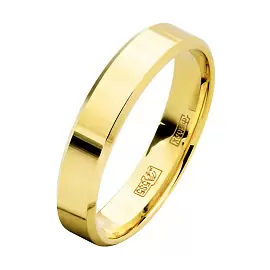 Кольцо обручальное 10-739-Ж золото шайба_0