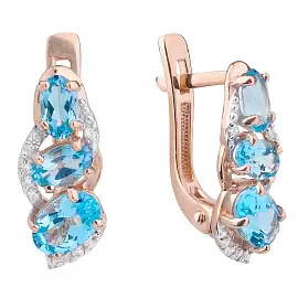 Серьги дорожка С-0171 топ золото_0