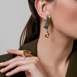 Серьги подвесные ER020517CIT-FPS-L серебро_1