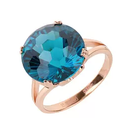 Кольцо один камень 2350 лт золото_0