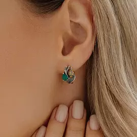 Серьги 2317392128-60 серебро Божья коровка_1