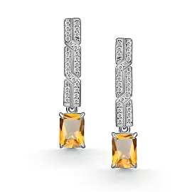 Серьги подвесные 02-4856.00ЦТ-00 серебро_0