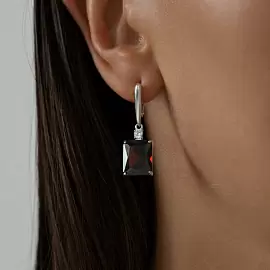 Серьги подвесные 92021425 серебро_1