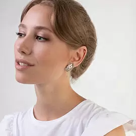 Серьги SOR1731-1F.RH серебро Лист_1