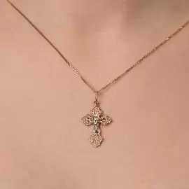 Крест христианский 03-3544 золото Полновесный_1