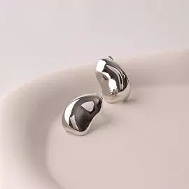 Серьги E1269-W серебро_3