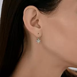 Серьги 94027046 серебро Снежинка_1
