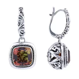 Серьги подвесные 3090с-султ серебро_0