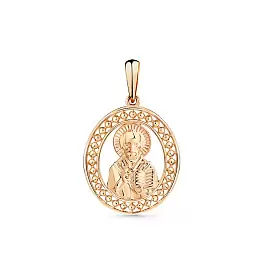 Подвеска религиозная христианская ладанка 010-0216-0000-010 золото_0