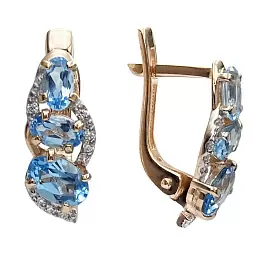 Серьги дорожка С-0171 топ золото_3