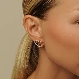 Серьги С-493-au золото Круг_1