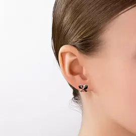 Серьги пусеты 00-62-0408-00 золото Бабочка_1