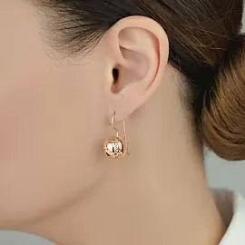 Серьги 2008а-4 золото Шар_1