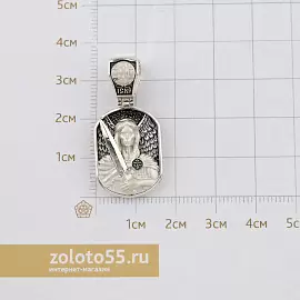 Подвеска религиозная христианская ладанка 544900-35 серебро Архангел Михаил_2