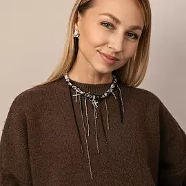 Колье 7015201070 ювелирный сплав Крест_2