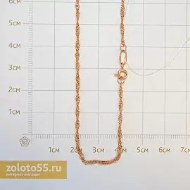 Цепь 511203022 золото Пустотелая_1