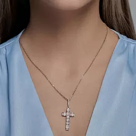 Крест декоративный 94031250 серебро_2