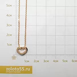 Колье 21542 золото Сердце_1