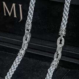 Шнур текстильный 702940-65С серебро Святой Георгий Победоносец и Божья Матерь Владимирская_4