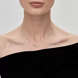 Колье 94070679 серебро Круг_1