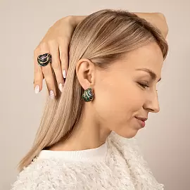 Серьги 23-093TR стр серебро_3