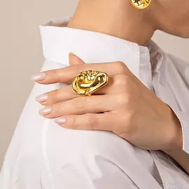 Кольцо 281110131g ювелирный сплав Уши_1